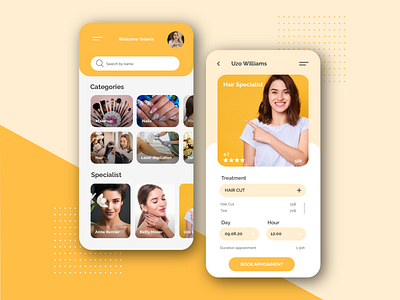 Beauty Salon App app beauty branding design graphic design icon illustration logo secureinfotech ui ux