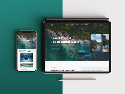 Travel Home Page Design