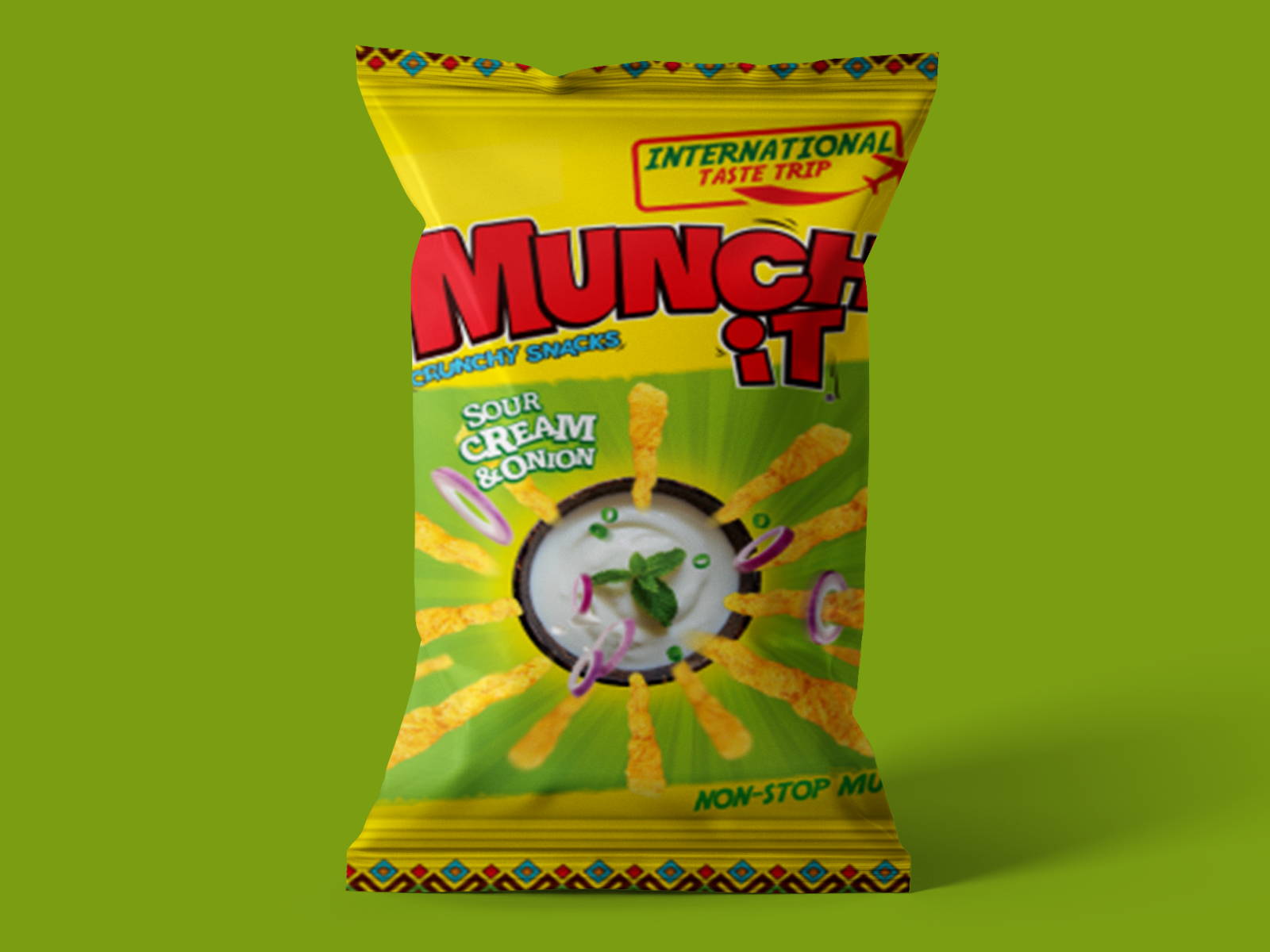 Sour Cream and Onion Munch iT by Charles Omofuma Ituah on Dribbble