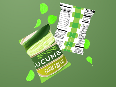 Cucumber Farm Fresh branding design food illustration product design