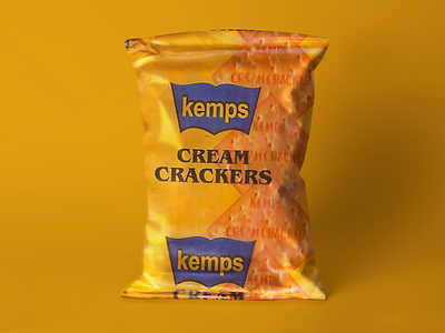 Kemps Cream Crackers branding design food illustration product design