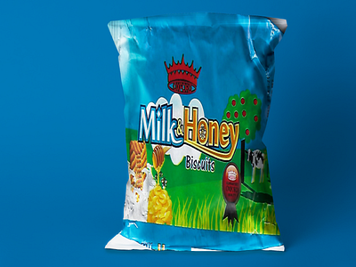 Milk and Honey Biscuits branding design food illustration product design
