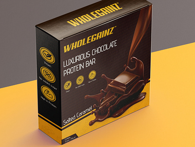 Protein Bar Packaging 3d brand identity graphic design packaging design protein bar packaging