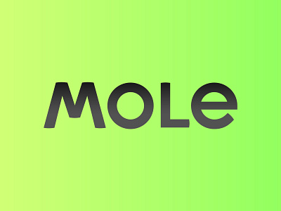 mole brand design graphic graphicdesign letter lettering logotype type typeface typography