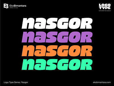 LogoType: Nasgor design graphicdesign letter logo logotype type typeface typography
