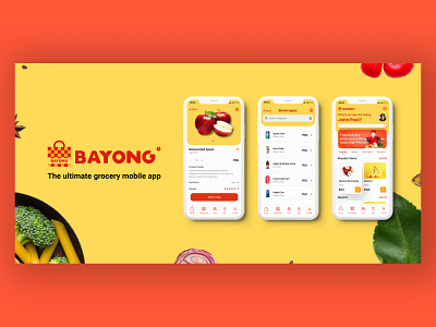 Grocery Mobile App Design (1/6) branding design ui