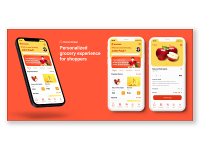Grocery Mobile App Design (3/6) branding design ui