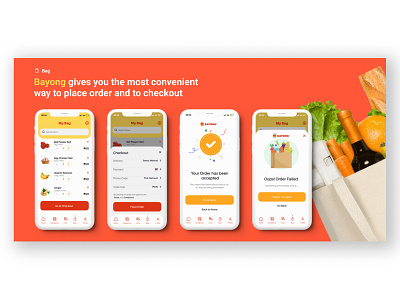 Grocery Mobile App Design (6/6) branding design ui