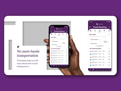 Travel Mobile App Design (5/10) - Ticket Booking app branding design ui