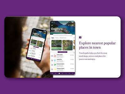 Travel Mobile App Design (6/10) - Explore Page app branding design ui