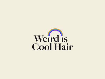 WEIRDISCOOLHAIR branding graphic design logo