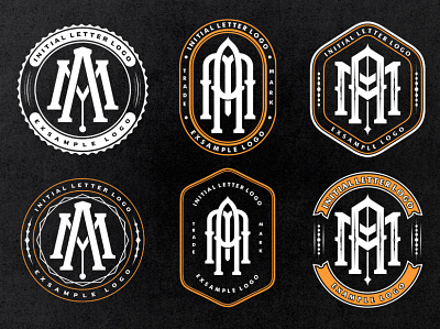 monogram logo design design graphic design lettering logo monogram retro vintage