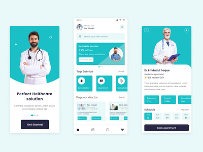 Hospital mobile app design