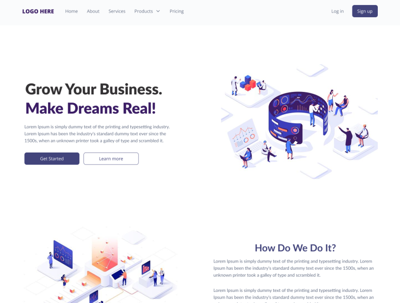 Landing Page By Robert Sam On Dribbble