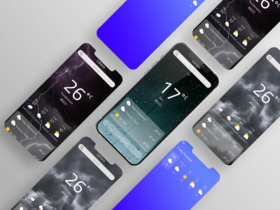 Weather App app design figma ios landing page mobile app ui ux weather app web design