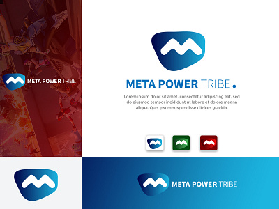 META POWER TRIBE LOGO branding design graphic design icon illustration logo typography vector