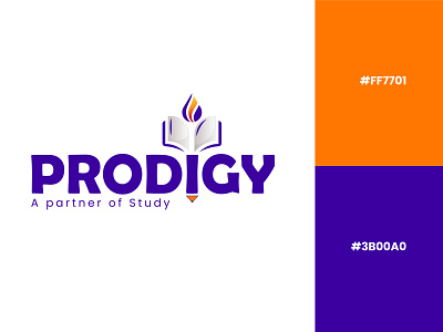 PRODIGY logo branding design education educational logo graphic design illustration logo study study logo typography vector
