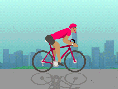 Bike Loop after effects cinema 4d illustration