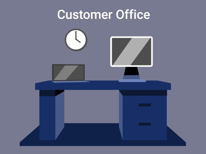 Home office animated icon_1 after effects design icons illustration motion graphics