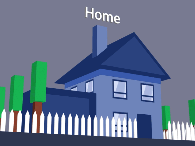 Home animated icon_1 after effects design flat illustration house illustration motion graphics