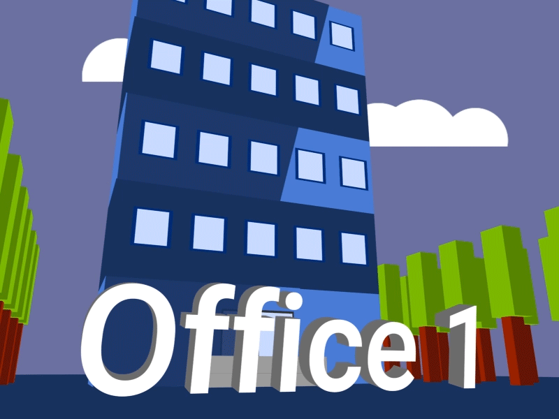 Office animated icon_1 after effects animated icons flat design illustration motion graphics