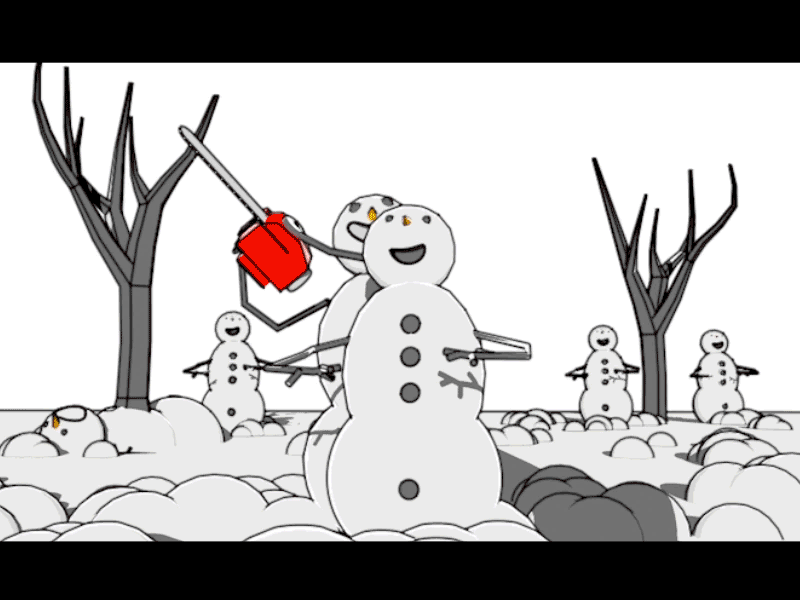 Killer Christmas snowmen :) after effects animation christmas cinema 4d design festive illustration merry motion graphics snowmen