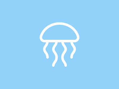 Jellyfish flat flatdesign geometric graphicdesign illustration jellyfish minimal minimalist picto pictogram sea vector