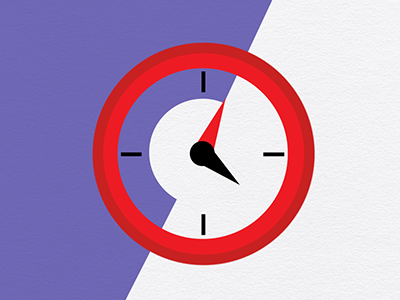 Clock Transition icon motion graphics