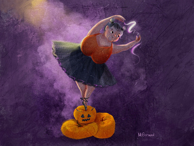 Dear Martha ballerina book children illustration feast girls granny halloween illustration magic