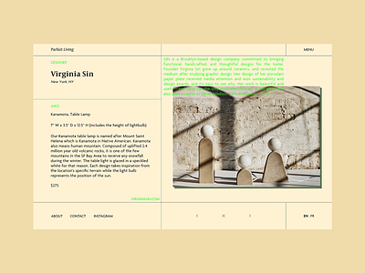 Parfait Living | Curation UI branding concept curation editorial graphic layout minimal modern visual visual identity web webdesign website