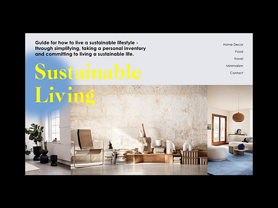 Sustainable Living | UI