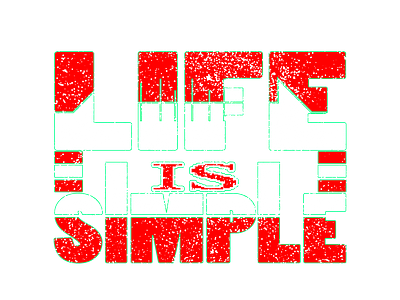 LIFE IS SIMPLE abstract branding design graphic design illustration life-is-simple t-shirt