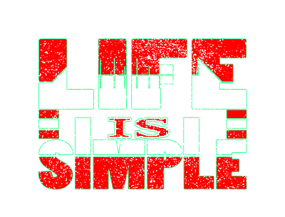 LIFE IS SIMPLE abstract branding design graphic design illustration life is simple t shirt