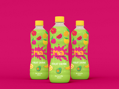 mia fruit drink mockup graphic design mockup