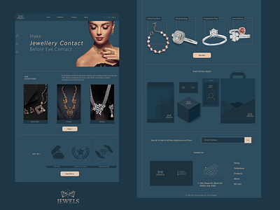 Jewellery Website Homepage : UI Design branding design fig figma ui ux