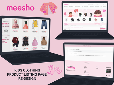 Meesho Re-Design: Product Listing Page branding figma productdesign redesign ui ux web