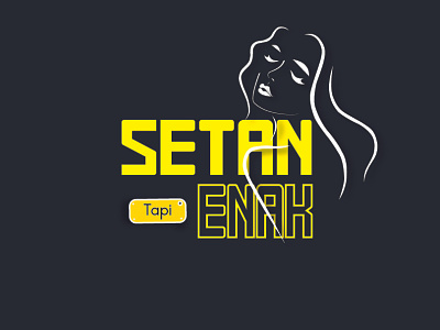 Setan Tapi Enak design graphic design illustration logo text text design typhography