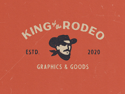King of the Rodeo branding graphic design illustration logo typography