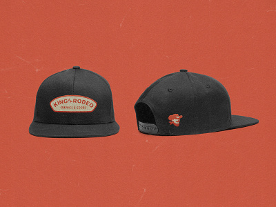 Embroidered caps - King of the Rodeo