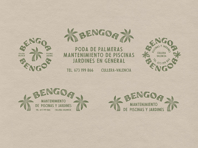 Bengoa - Brand Identity animation badge logo beach branding colour palette design graphic design illustration lettering logo logo collection motion graphics palm tree palms retro logo tru grit texture supply typography vector