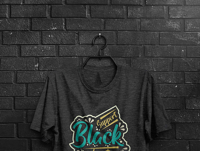 Support Black Educators graphic design t shirt