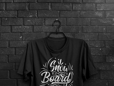 Snow board Squad typography typography tshirt design