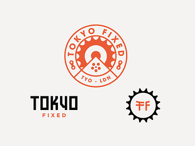 Tokyo Fixed Cycles - Badge and logo designs badge badgedesign branding cog custombadge cycle badge cycling gear logo mountain tokyo tokyo badge