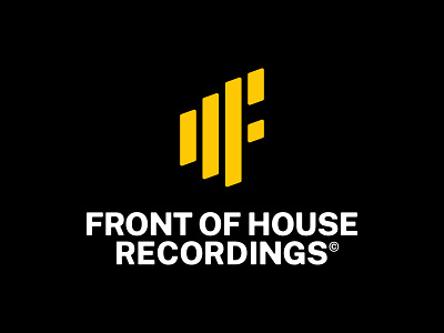 FOHR - music label logo branding dj house music logo logo designer logomark music music bars record label techno typography