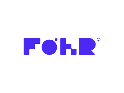 FOHR - logo #02 branding dance music dj dj logo house music logo logo designer logomark logos minimalist music music logo radio record typography