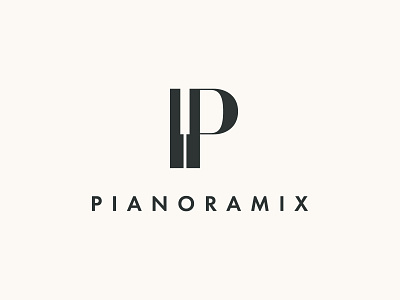 Pianoramix Logo & Artwork Designs branding classical music graphic design logo logo designer logomark logos minimalist monogram music piano remix simple sportify playlist typography