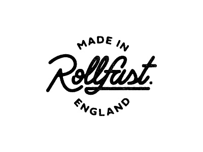 Rollfast - Full logo and stamp branding cycling graphic design lettering lettering art logo logo designer logomark logos logotype monoline monoline logo simple typography