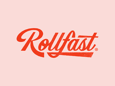 Rollfast 03 - full logotype branding cycle brand cycling logo graphic design lettering lettering logo logo logo designer logomark typography vintage