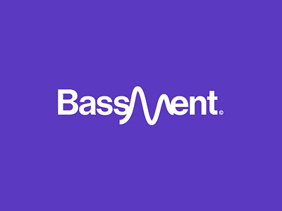 Bassment 432Hz #02 bass branding logo logo designer logomark logotype music music logo radio logo radio wave typography