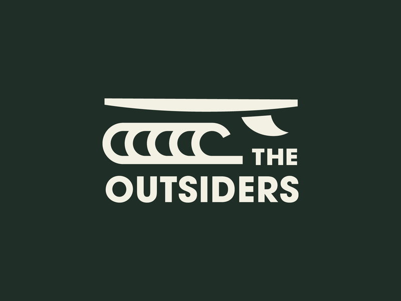 The Outsiders - Surf branding clothing brand icons logo designer logomark outdoors brand sea simple sports branding surf surfing wave